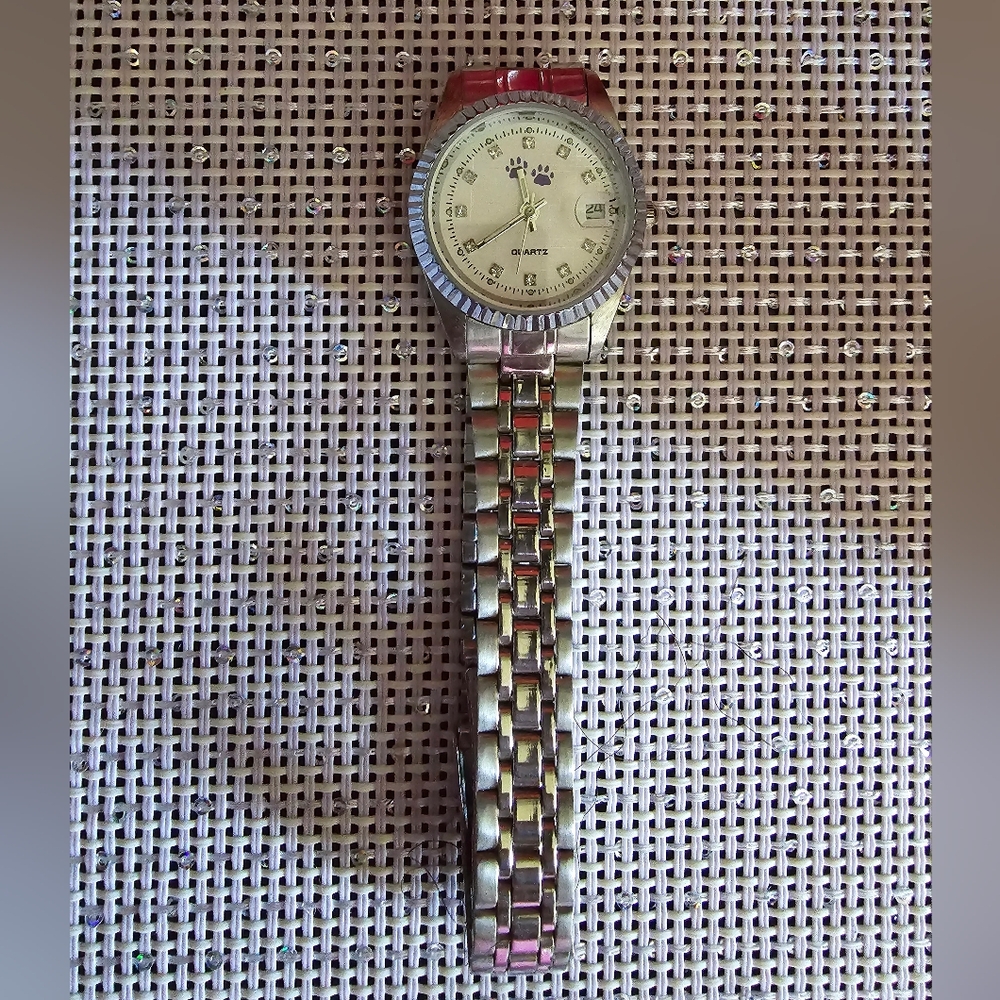 Paw print watch